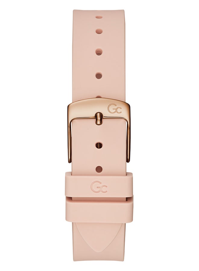 Gc - Women's Analog Round Shape Silicone Wrist Watch Y42003L7-36Mm - Image 1