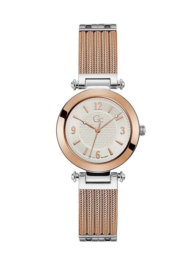 Gc - Women's Analog Round Shape Stainless Steel Wrist Watch Y59001L1MF - 32 Mm - Image 1