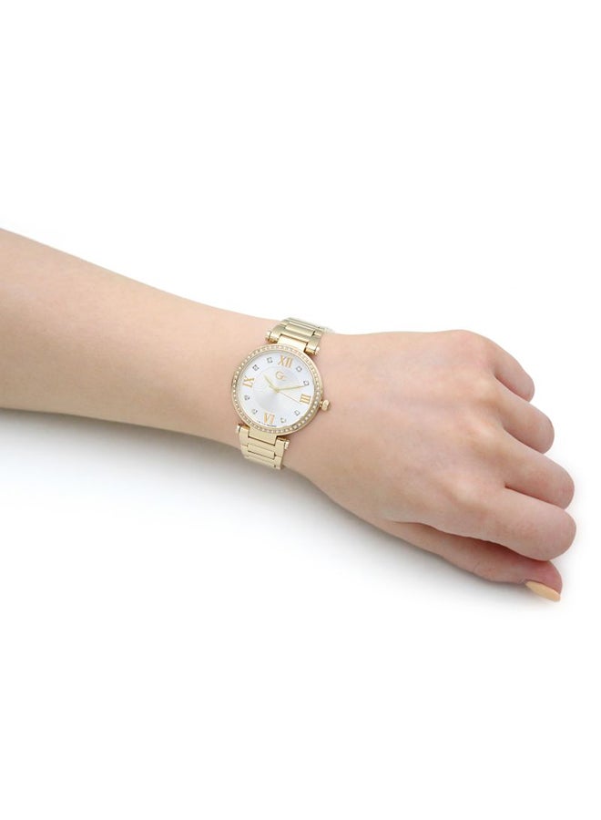 Gc - Women's Analog Round Shape Stainless Steel Wrist Watch Y64003L1MF-34mm - Image 1