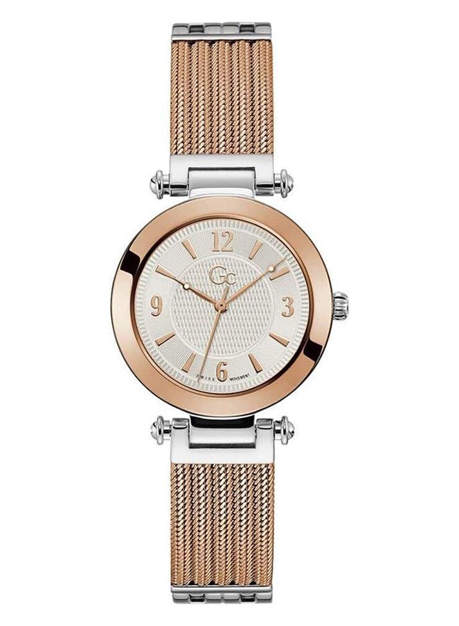 Gc Women's Analog Round Shape Stainless Steel Wrist Watch Y59001L1MF-32mm  - Image 1