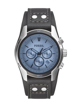 Men's Analog Round Shape Leather Wrist Watch CH2564 - 44 Mm - pnsku/N70061784V/45/_/1712903620/99558087-49b5-4143-a958-581dbd14131b