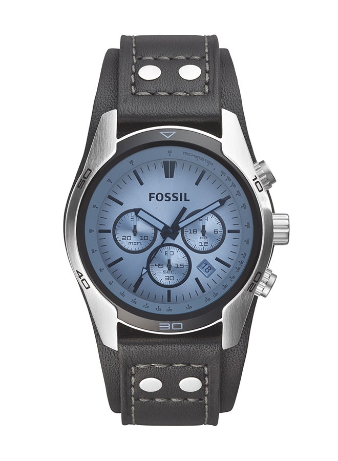 FOSSIL Men's Analog Round Shape Leather Wrist Watch CH2564 - 44 Mm  - Image 1