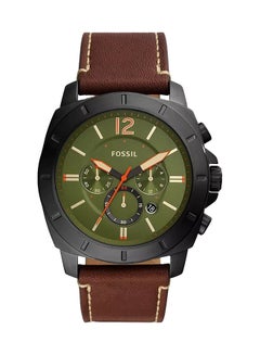 FOSSIL Men's Analog Round Shape Leather Wrist Watch  - Image 1