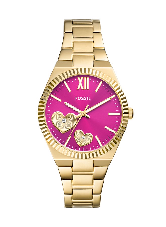 FOSSIL Women's Analog Round Shape Stainless Steel Wrist Watch ES5325 - 38 Mm  - Image 1