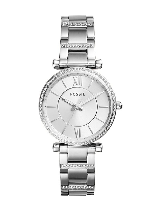 FOSSIL - Women's Analog Round Shape Stainless Steel Wrist Watch ES4341 - 35 Mm - Image 1