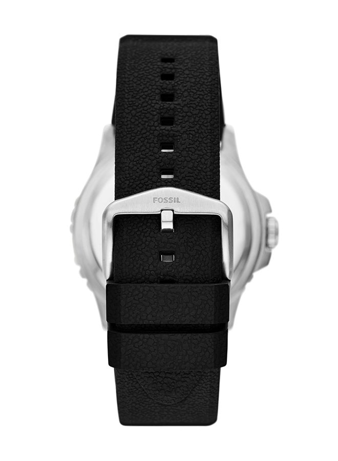 FOSSIL - Men's Analog Round Shape Silicone Wrist Watch FS6049 - 46 Mm - Image 1
