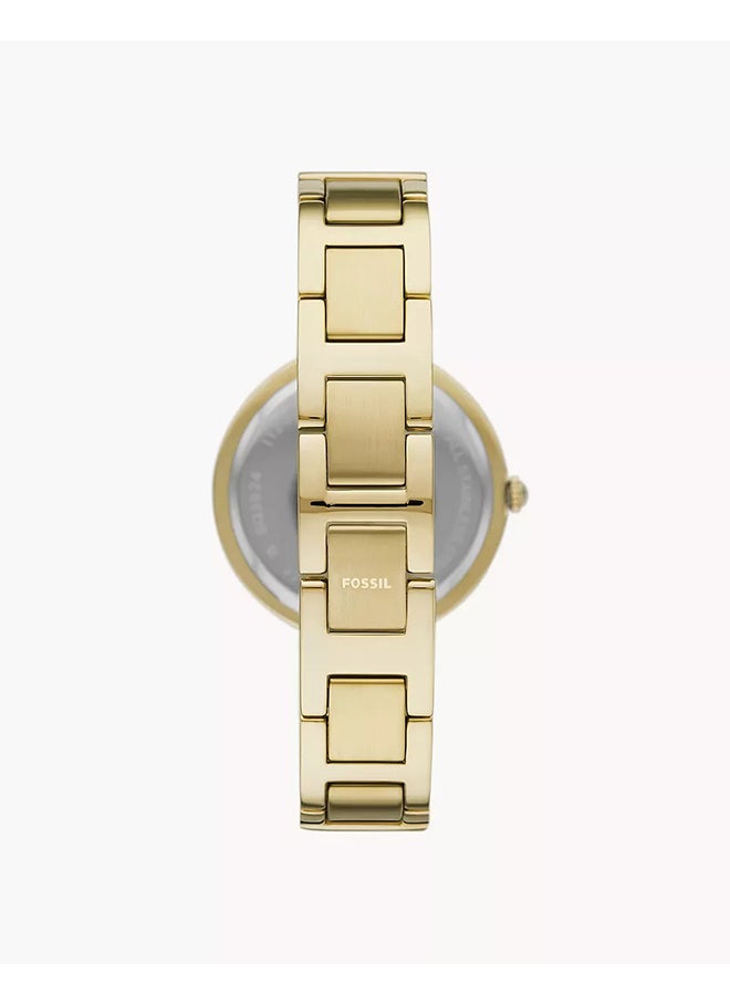 FOSSIL Women's Analog Round Shape Stainless Steel Wrist Watch  - Image 2