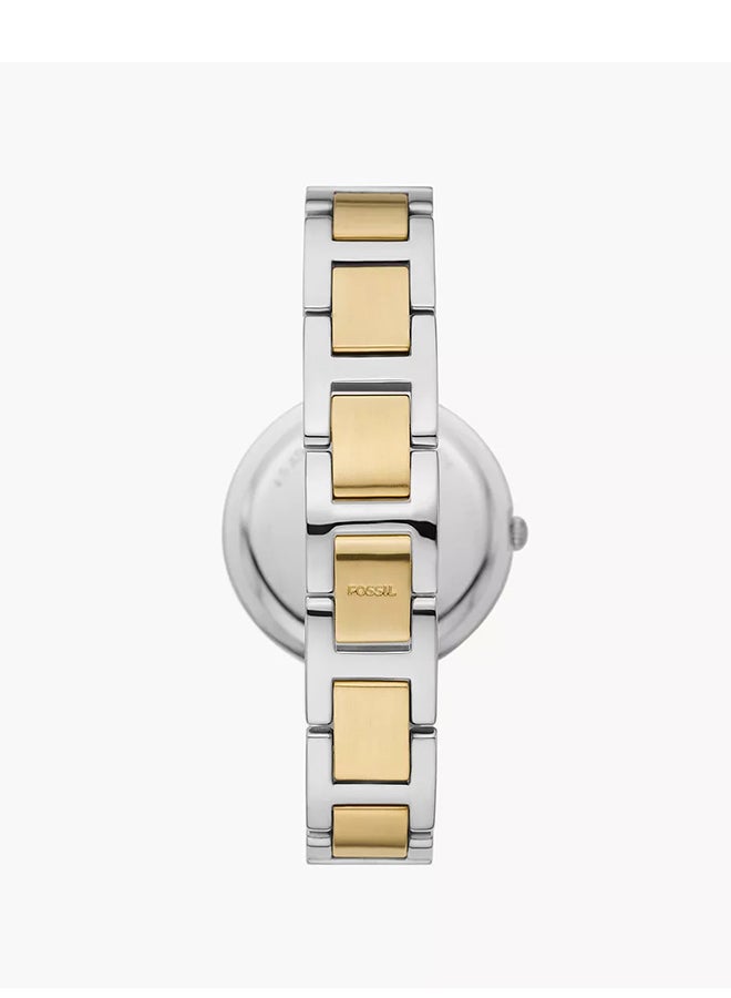 فوسيل ساعة يد أنالوج دائرية الشكل من الستانلس ستيل BQ3884 - 32 ملم - Image 2