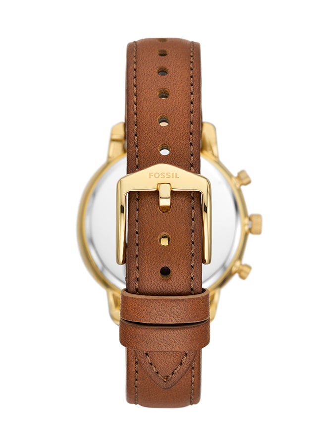 FOSSIL Women's Analog Round Shape Leather Wrist Watch ES5278 - 36 Mm - Image 2