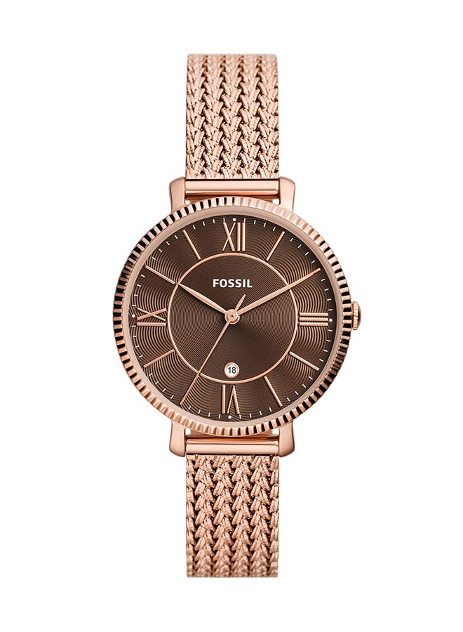 FOSSIL Women's Analog Round Shape Stainless Steel Wrist Watch  - Image 1