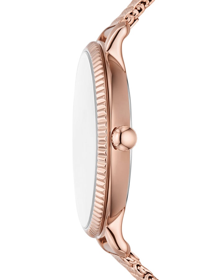 FOSSIL Women's Analog Round Shape Stainless Steel Wrist Watch  - Image 3
