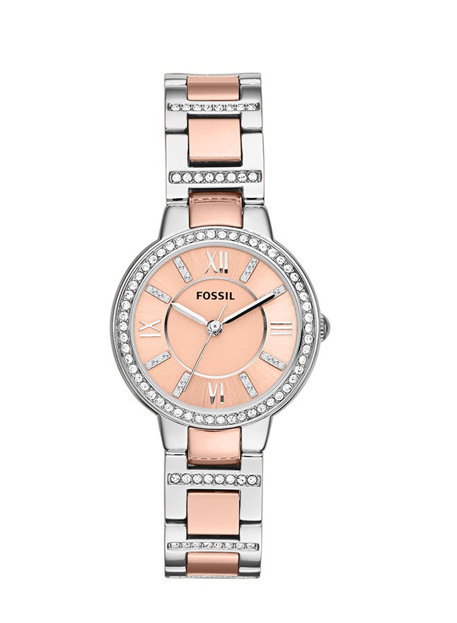 فوسيل ساعة يد أنالوج دائرية من الفولاذ المقاوم للصدأ ES3405 - 30 مم - Image 1