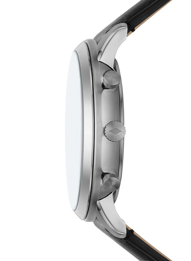 فوسيل ساعة يد جلدية أنالوج دائرية الشكل FS6016 - 44 مم - Image 3