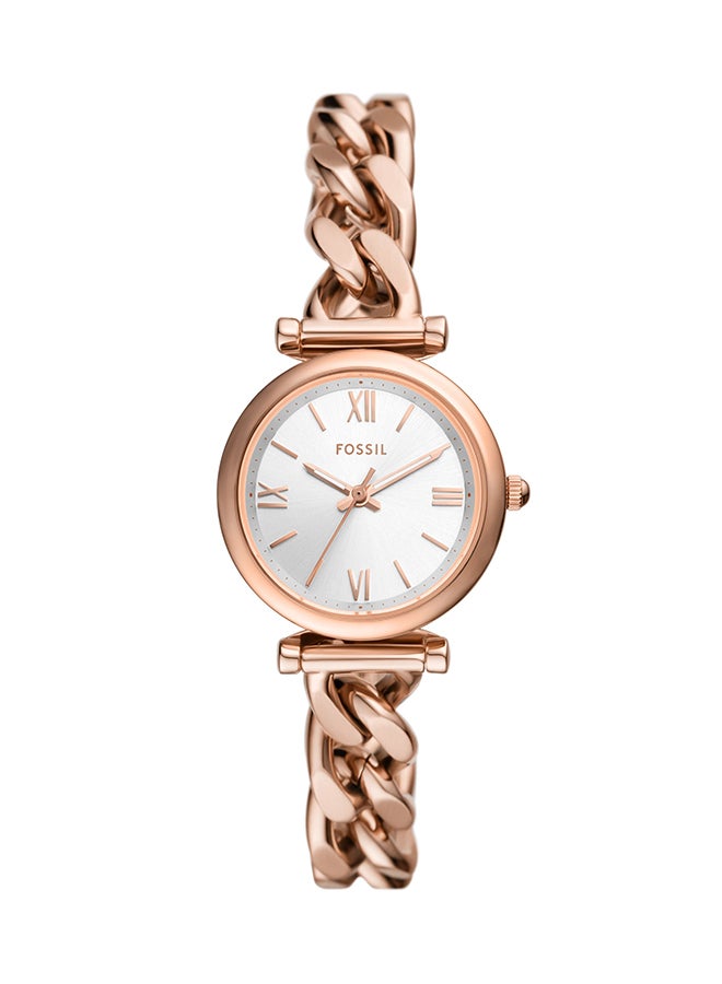 FOSSIL Women's Analog Round Shape Stainless Steel Wrist Watch ES5330 - 28 Mm  - Image 1