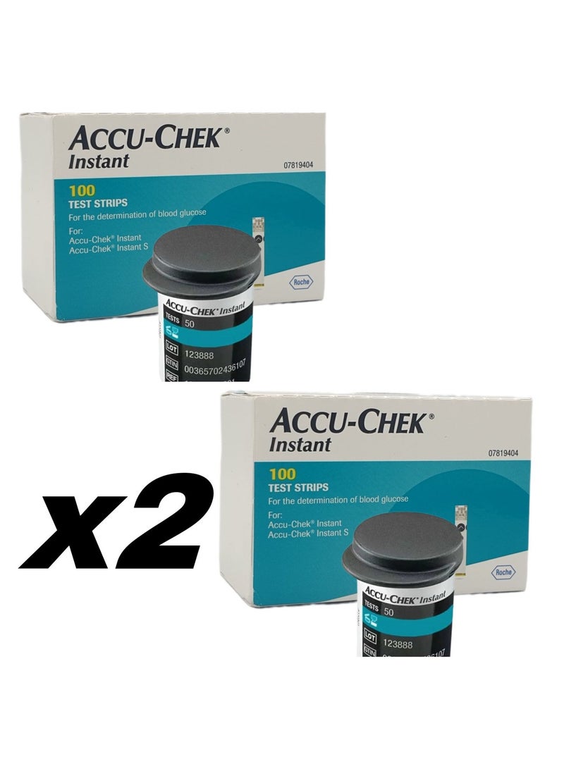 ACCU-CHEK 200-Piece Instant Blood Glucose Test Strips  - Image 1