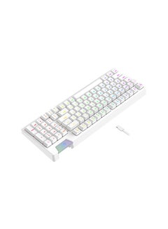 havit Gamenote KB885L Mechanical Keyboard, White - 50 Million Keystroke Lifespan, Customised RGB Backlit, Gasket Structure Design, Separable Design of Keyboard & Cable, All Keys Role Over | HVKB-KB885L-WH  - Image 4