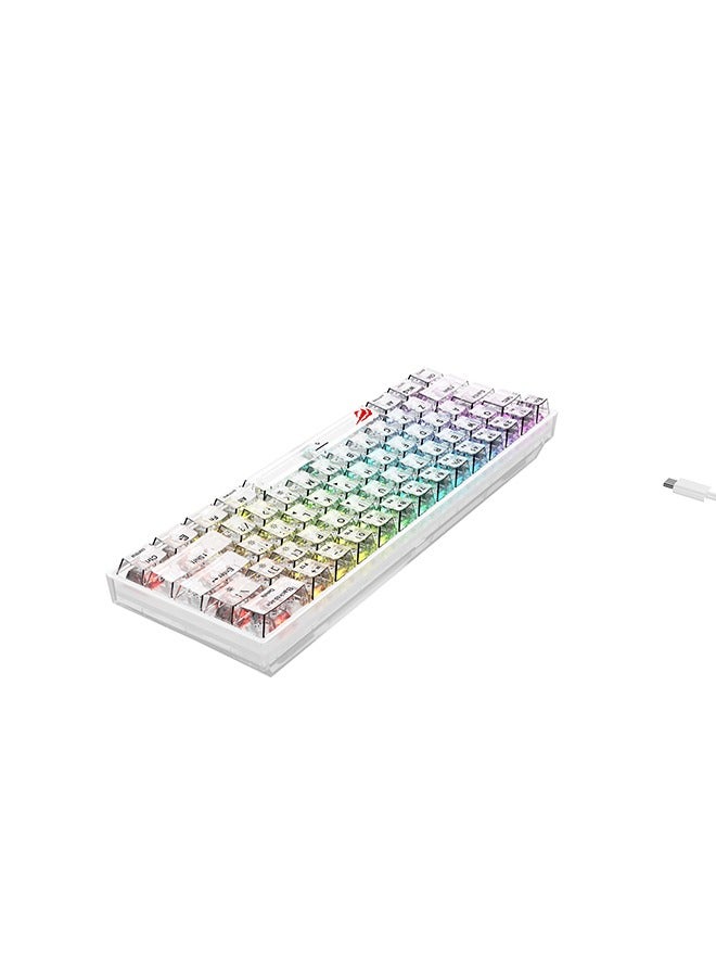 هافيت لوحة مفاتيح سلكية للألعاب مكونة من 61 مفتاحًا مزودة بإضاءة خلفية RGB لأجهزة الكمبيوتر المحمول وأجهزة Mac - Image 5