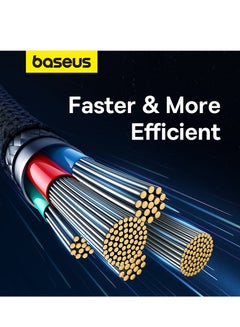 Baseus USB C To Lightning Cable, Aramid Fiber Unbreakable Series (2m) 20W PD iPhone Fast Charger Cable Nylon Braided Type C To iPhone Cord For iPhone 14/13/13Pro/13ProMax/12/12Pro/12ProMax/11/11Pro/XS White /Grey  - Image 5