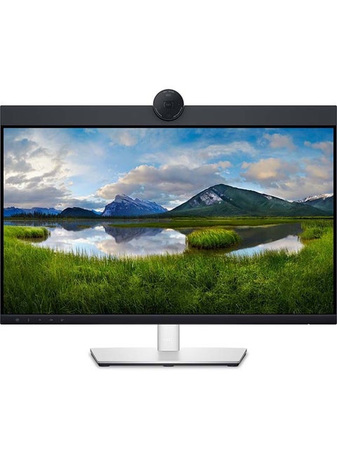 P2424HEB Conferencing Monitor, 23.8" FHD IPS Display, 60Hz Refresh Rate, 5ms (Fast GtG) Response Time, Built-In 4mp RGB + IR 2K Camera, 2x 5w Built-In Speaker, ComfortView Plus, P2424HEB Black/Silver