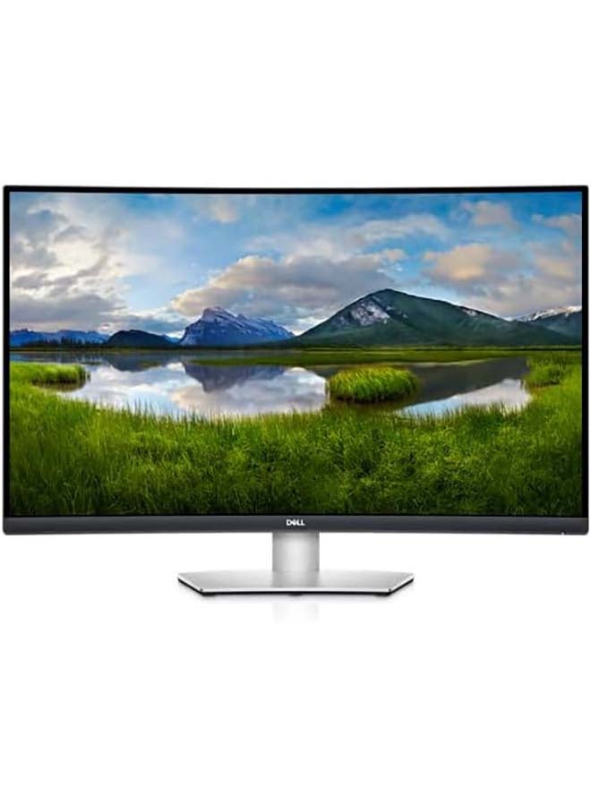 DELL - S3221QSA 31.5 Inch 4K UHD (3840x2160) 1800R Curved Monitor, 60Hz, VA, 4ms, AMD FreeSync, 99% sRGB, Built-in Speakers, DisplayPort, 2x HDMI, 3x USB, 3 Year Warranty, Silver Silver - Image 1