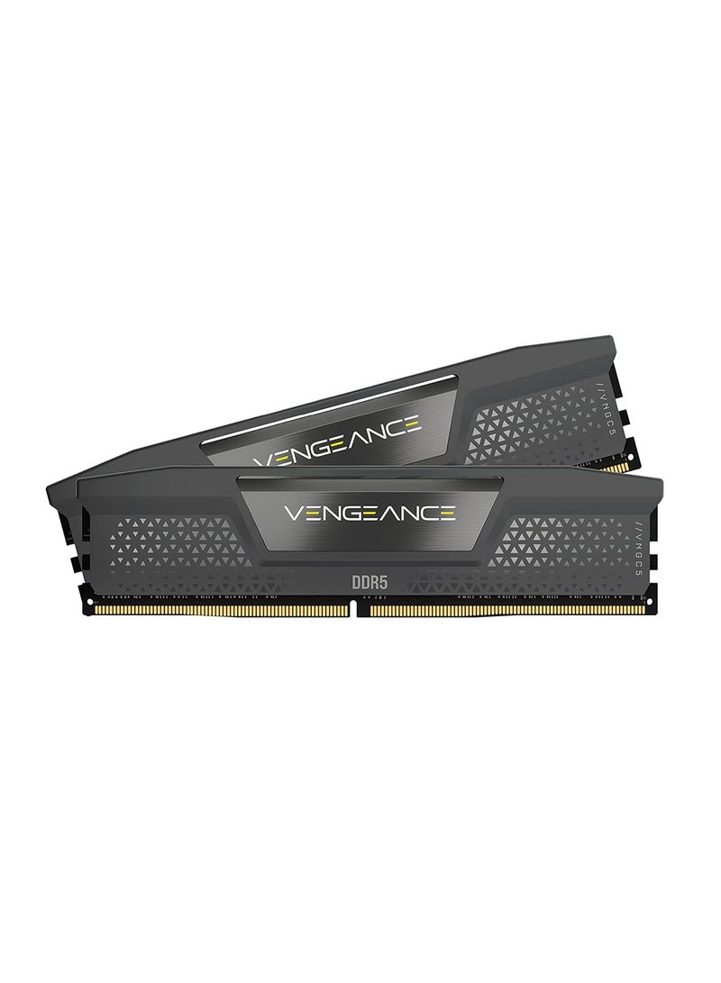 CORSAIR VENGEANCE RGB 32GB (2x16GB) DDR5 Desktop Memory Kit, 6400MHz Memory Speed, 36-48-48-104 CAS Latency, Intel XMP 3.0, 1.40 Voltage, 288 Pin, Dynamic Multi-Zone RGB, Black | CMH32GX5M2B6400C36  - Image 1