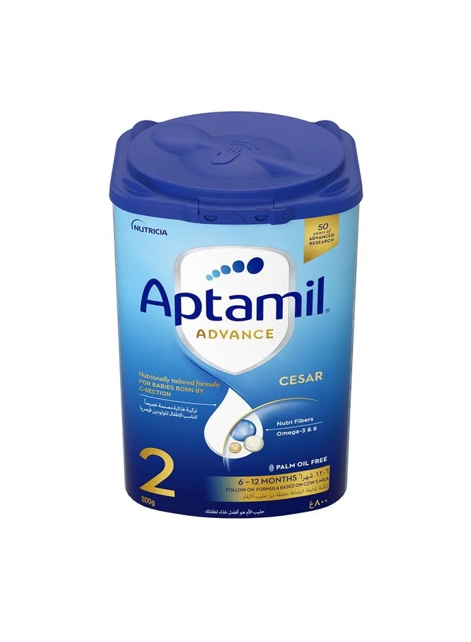 Advance Cesar 2 Follow On Formula Milk Plain 800grams Single