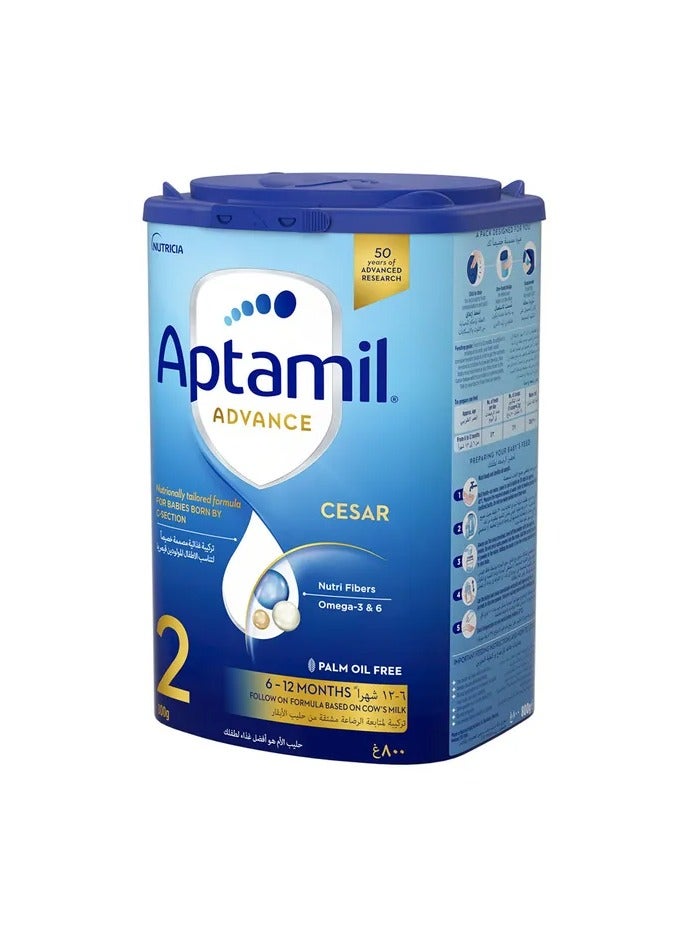 Advance Cesar 2 Follow On Formula Milk Plain 800grams Single