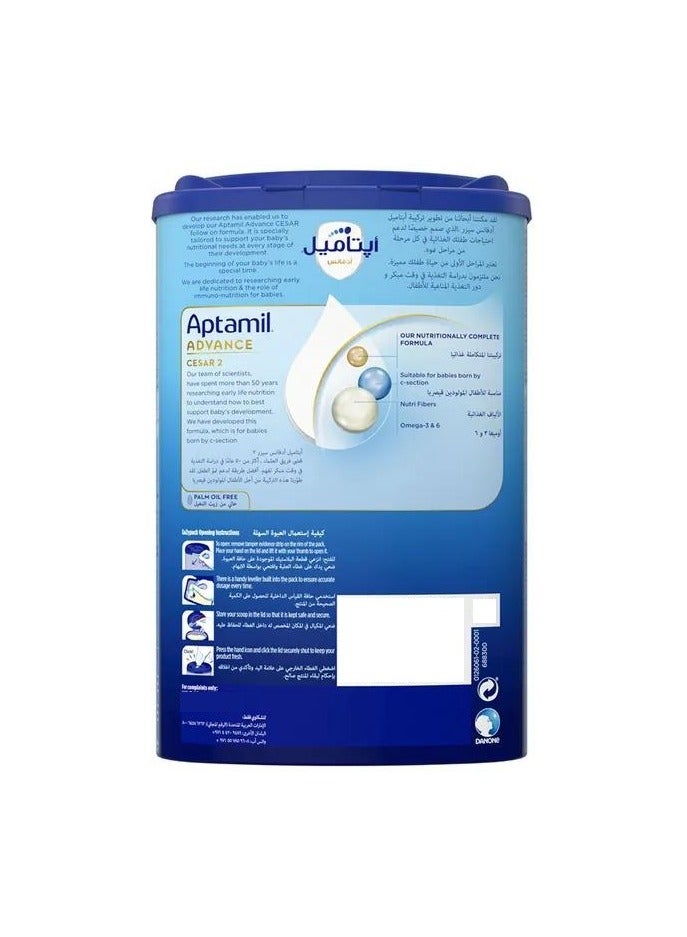 Advance Cesar 2 Follow On Formula Milk Plain 800grams Single