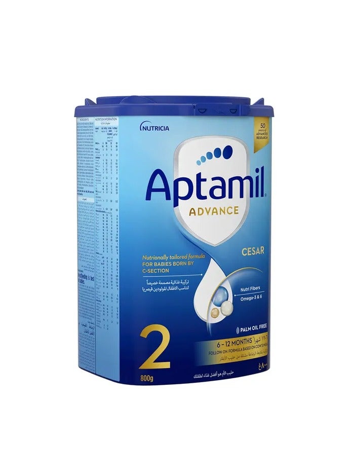 Advance Cesar 2 Follow On Formula Milk Plain 800grams Single