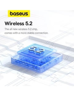 بيسوس سماعات رأس بلوتوث V5.2 لاسلكية مع ميكروفون داخل الأذن وسماعة رأس مغناطيسية للرقبة تعمل لمدة 30 ساعة IPX5 مقاومة للعرق وصوت ستيريو عالي الدقة للمكالمات الهاتفية والموسيقى والرياضة  - Image 4