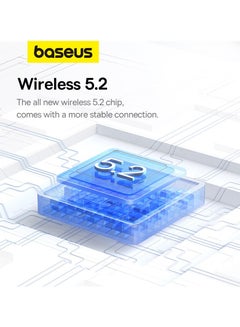 بيسوس سماعات بلوتوث V5.2 سماعات أذن بلوتوث لاسلكية مع ميكروفون داخل الأذن سماعة أذن مغناطيسية بشريط حول الرقبة، وقت تشغيل 30 ساعة، IPX5 مقاومة للعرق، سماعة صوت ستيريو هاي فاي للمكالمات الهاتفية والموسيقى والرياضة  - Image 4