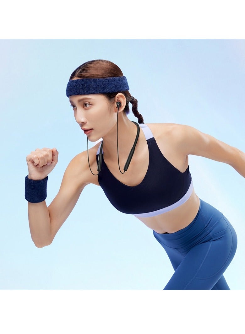 Baseus - Bluetooth Headphones V5.2 Wireless Bluetooth Earbuds w/Mic in-Ear Magnetic Neckband Earphone 30Hrs Playtime IPX5 Sweatproof HiFi Stereo Sound Headset For Phone Call Music Sports Black - Image 1