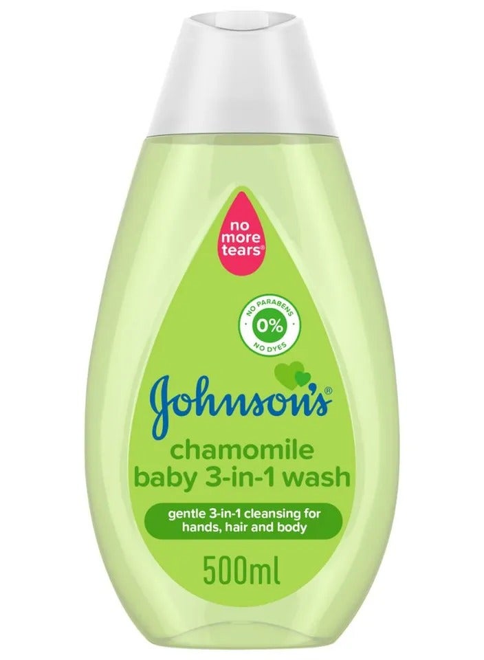 جونسون غسول الأطفال البابونج 3 في 1 500 مل - Image 1