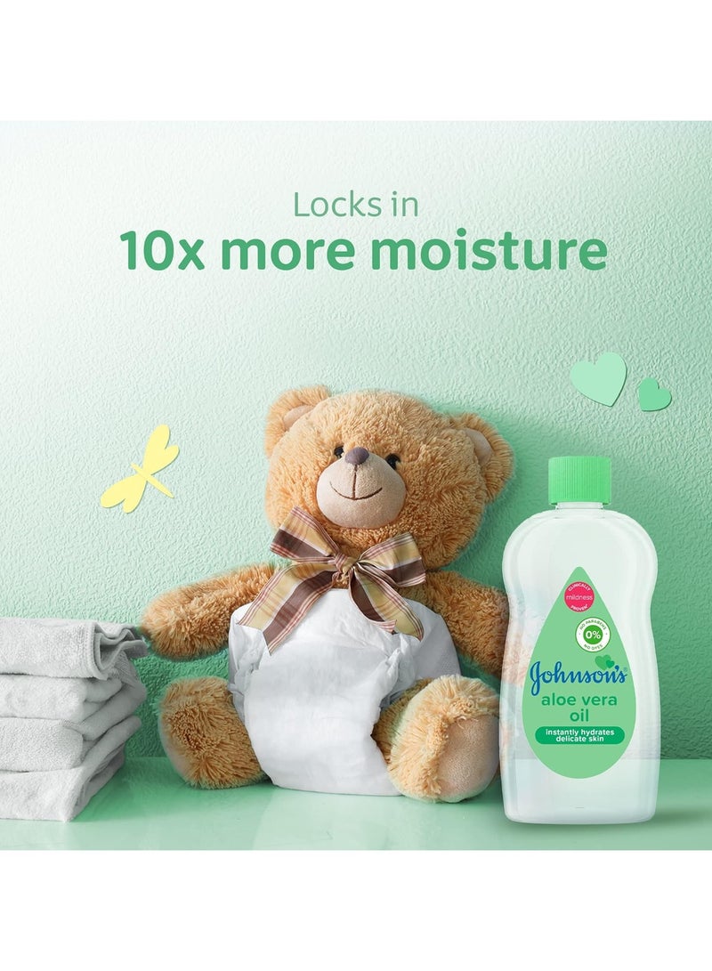 Johnson's - Baby Oil With Aloe Vera 300 ML - Image 1