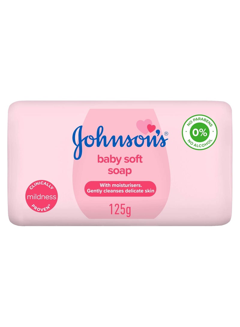 جونسون صابون الأطفال الناعم 125 جرام - Image 1