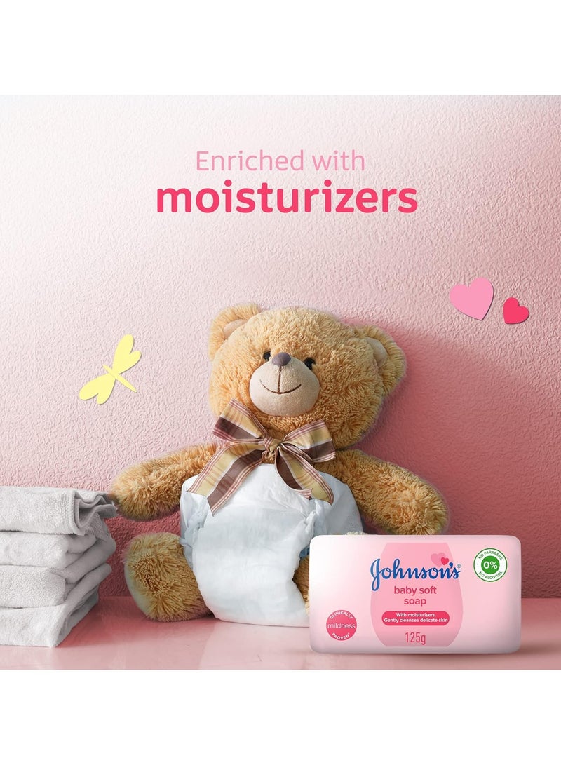 جونسون صابون الأطفال الناعم 125 جرام - Image 3