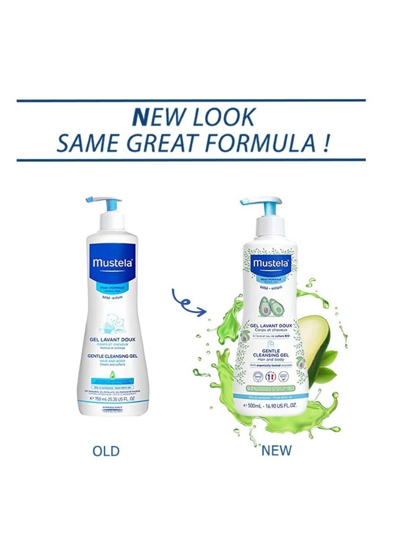 Mustela - Baby Gentle Cleansing Gel For Head And Body 500 ML - Image 1