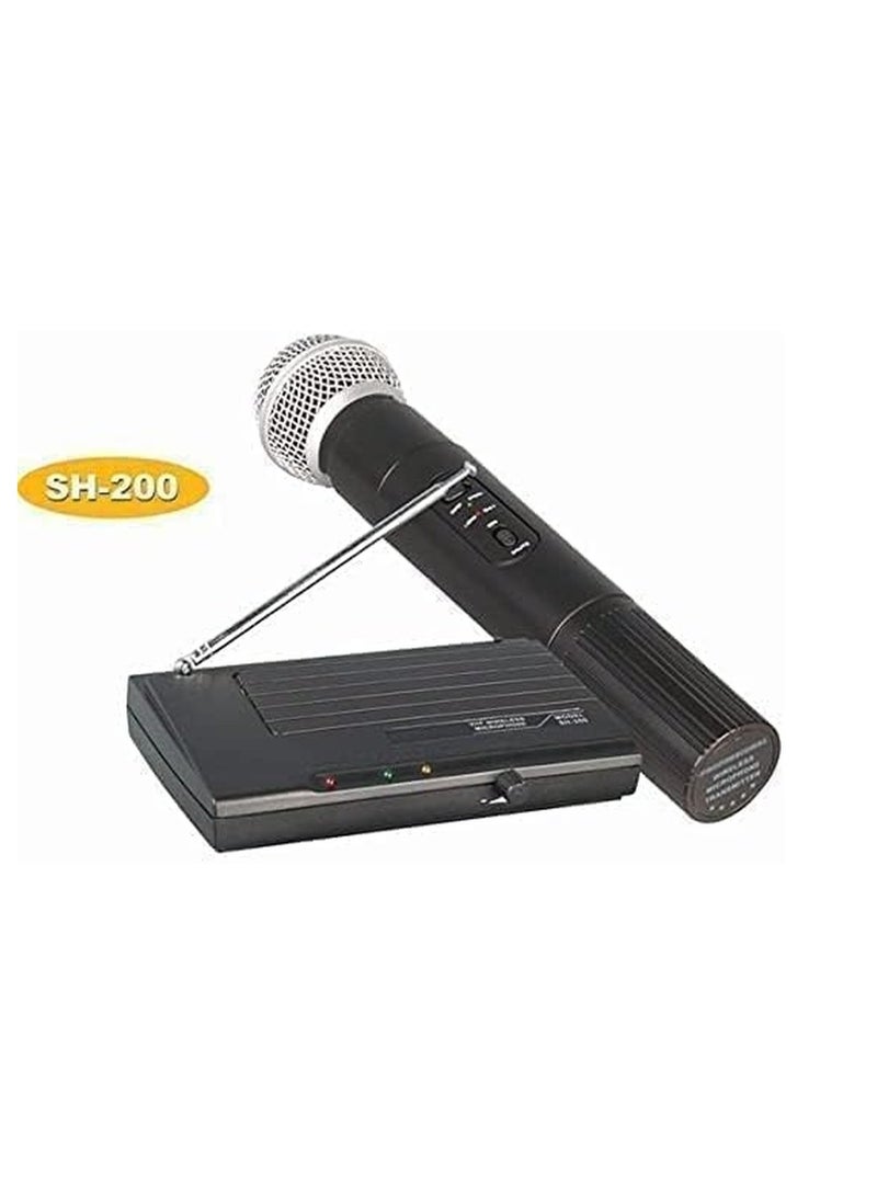 Shure - Handheld Wireless Microphone System SH200 Black - Image 1