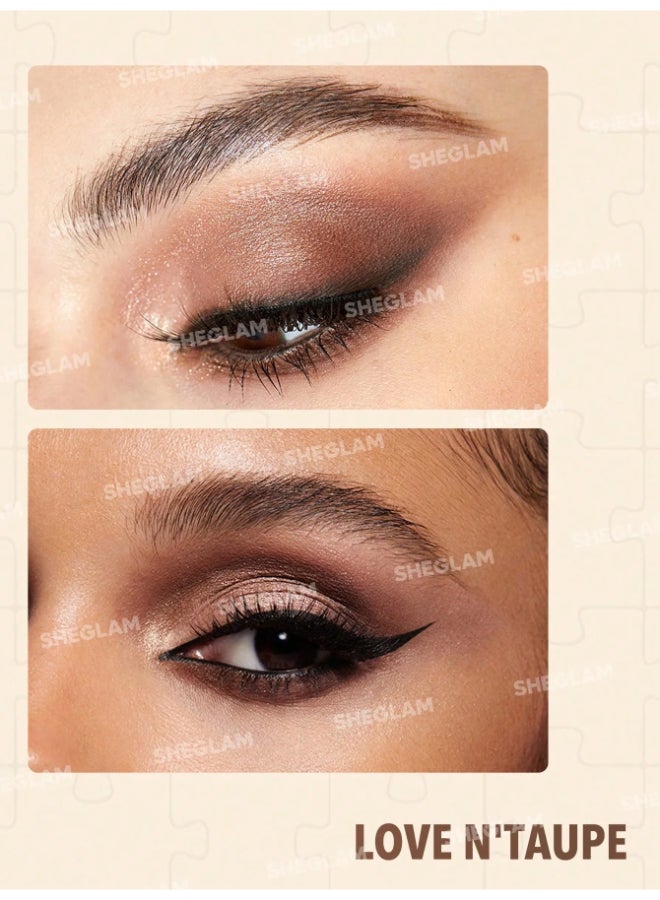 SHEGLAM - Jazy Jigsaw Eyeshadow Palette Love N' Taupe - Image 1