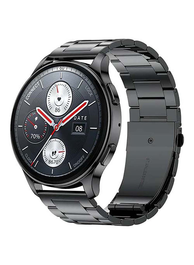 Pop 3R Smart Watch With 1.43" (3.6 Cm) AMOLED Display, BT Calling and AI Voice Assistance. Metallic Black - pnsku/N70062228V/45/_/1713186108/76702277-5ccf-4d61-b76e-473bc2f7ca88