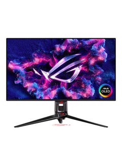 أسوس شاشة الألعاب ROG Swift OLED PG32UCDM، مقاس 32 بوصة (31.5 بوصة قابلة للعرض) بدقة 4K (3840 × 2160) لوحة QD-OLED، 240 هرتز، 0.03 مللي ثانية (GTG)، متوافقة مع G-SYNC، فيلم جرافين، 90 وات Type-C 90LM09T0- ب01370  - Image 1