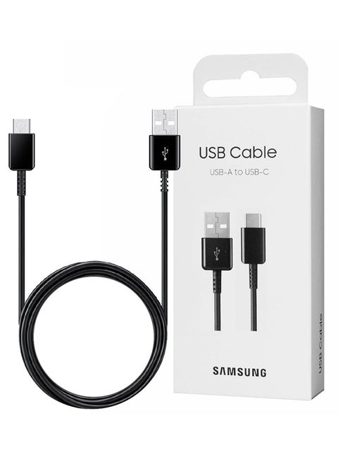 Original USB A To C Cable Compatible With Smartphone Fast Charging Cable Black
