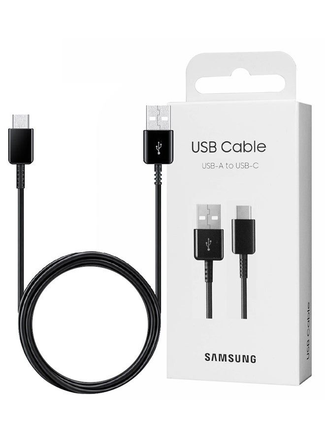 Samsung - Original USB A To C Cable Compatible With Smartphone Fast Charging Cable Black - Image 1
