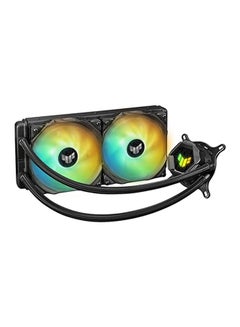 ASUS TUF Gaming LC II 240 ARGB Liquid Cooler With Aura Sync, 240MM Radiator, 2*120MM TUF ARGB Fans, Reinforced 400MM Tubing, Decoupled Low-Noise Pump With Cover, Black 90RC00U1-M0UAY0 Black  - Image 1