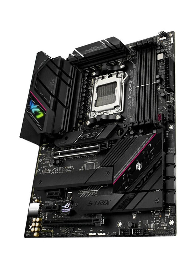ROG STRIX B650E-F GAMING WIFI ATX Motherboard, AM5 Socket, AMD B650 Chipset, Intel 2.5Gb Ethernet, 4 x 2-Channel DDR5 128GB Max, 1xPCIe 5.0x16, 3xM.2 PCIe, USB 2.0/3.2 1xHDMI/DP | 90MB1BQ0-M0EAY0 Black