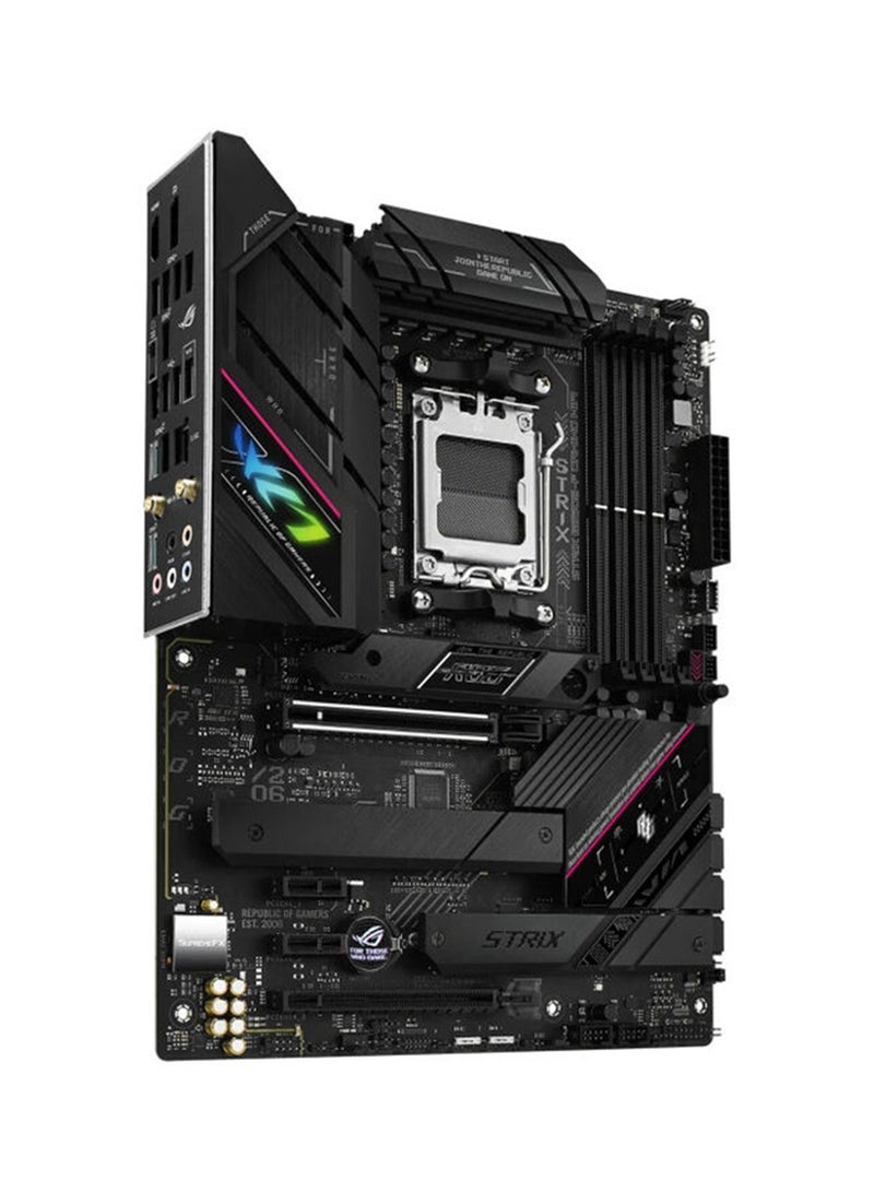 ROG STRIX B650E-F GAMING WIFI ATX Motherboard, AM5 Socket, AMD B650 Chipset, Intel 2.5Gb Ethernet, 4 x 2-Channel DDR5 128GB Max, 1xPCIe 5.0x16, 3xM.2 PCIe, USB 2.0/3.2 1xHDMI/DP | 90MB1BQ0-M0EAY0 Black