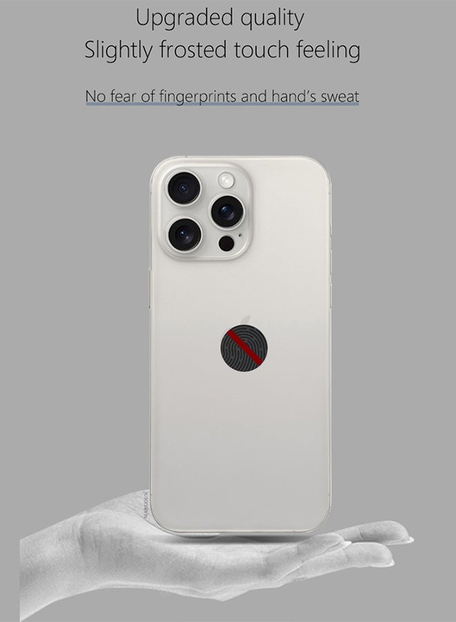MARGOUN iPhone 15 Pro Max Case Cover Air Skin Series Back Cover Sturdy Durable Thin Case Drop Protection Cover Clear White - Image 3