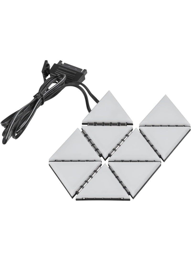 iCUE LC100 Case Accent Lighting Panels, Mini Triangle, 9X Tile Expansion Kit, 81 RGB LEDs with Light Diffusion, Simple Magnetic Fixture, Lighting Node Pro Included | CL-9011115-WW