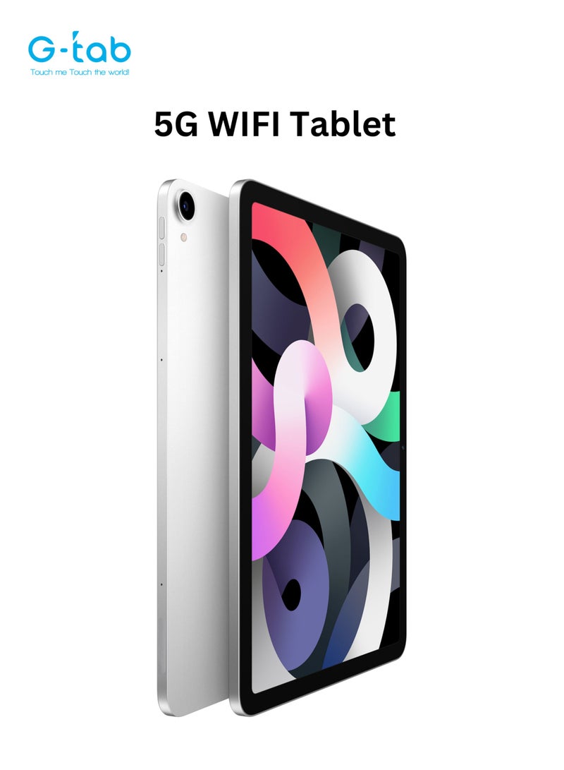 جي تاب - PAD 10 Tablet 10.1 بوصة IPS عرض 800x1280 دقة Android 14 رباعي النواة 2.0 جيجا هرتز 6580 مللي أمبير 5G واي فاي 4 جيجا رام قابلة للتوسيع حتى 4 جيجا بايت 128 جيجا بايت روم 5 ميجا بيكسل أمامي + 8 ميجا بيكسل كاميرا خلفية قلم لمس بالداخل - Image 1