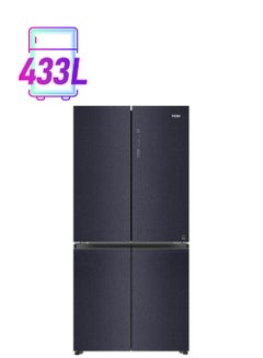 Haier French Door Refrigerator 433 Liters HRF-525MB Black  - Image 1